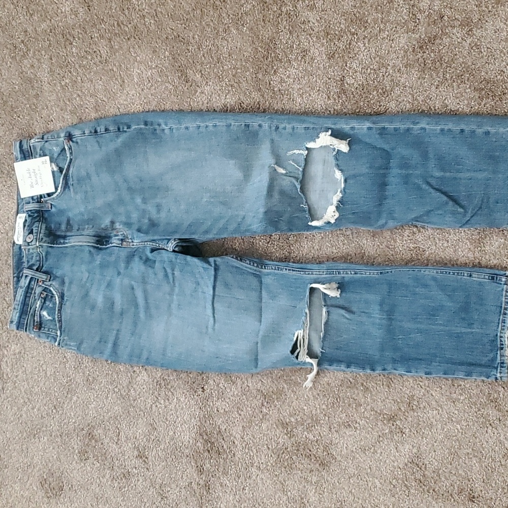 Abercrombie & Fitch The Ankle Straight Ultra High Rise